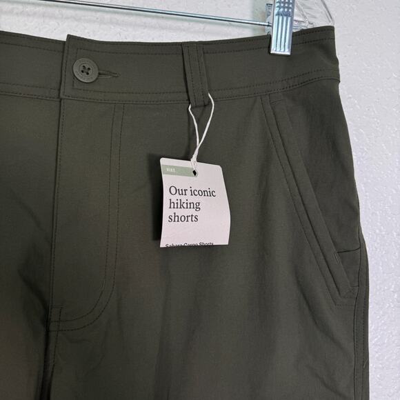 REI Sahara Cargo Shorts Mens 34 Hiking UPF 50 Lightweight Outdoor Green NEW - Picture 4 of 8